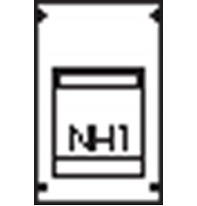 Пластрон для 1 NH1 1ряд/3 рейки  AG72  ABB