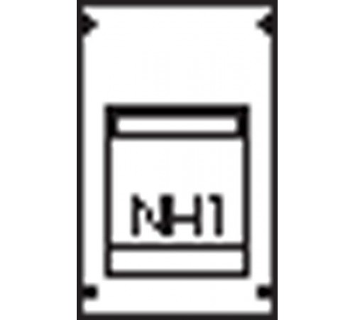 Пластрон для 1 NH1 1ряд/3 рейки  AG72  ABB