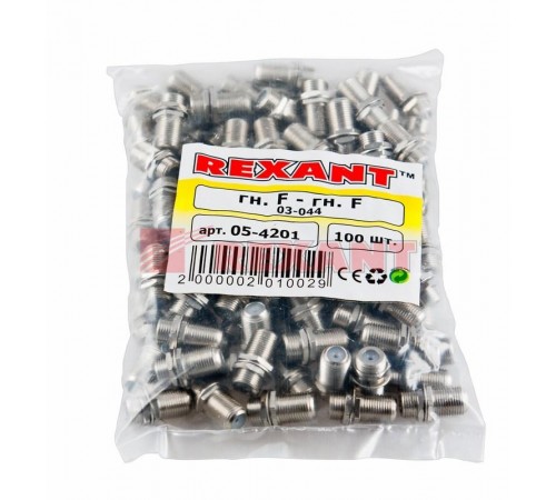 Переход гнездо F-гнездо F "Бочка" с кольцом  05-4201  REXANT