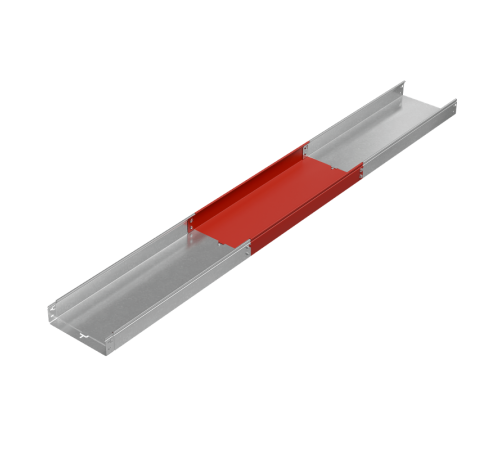 Лоток неперф. 80х300х1,0 L2000 мм "Быстрый монтаж ПЛЮС" HD  LNplus80-300-1.0-2000 HD  КМ-Профиль