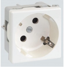 Simon Connect Розетка с/з 2P+E, модуль К45, винтовой зажим,16А, 250В, белый  K01-9  Simon