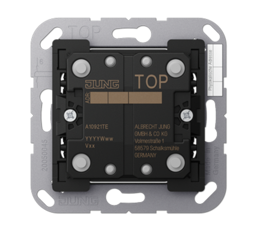 Дополнительный кнопочный модуль "универсальный" F10 на 2 группы; A500  A10921TE  Jung