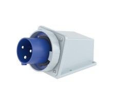 Вилка настенная IP67 125А 2P+E 250В  DIS245M12593  DKC