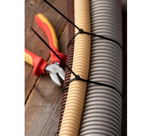 Хомут P6.6 стандартный (ч), 3.6x300 (100шт) FlexLock PROxima  plc-fl-ctsb-3.6x300  EKF