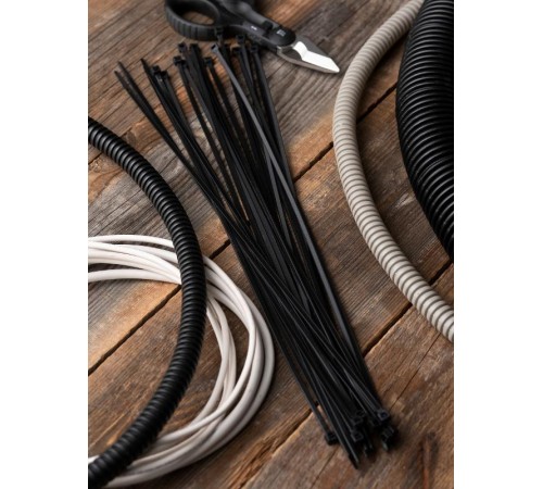 Хомут P6.6 стандартный (ч), 3.6x300 (100шт) FlexLock PROxima  plc-fl-ctsb-3.6x300  EKF