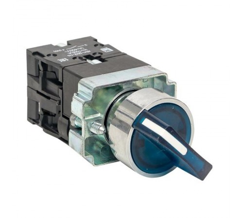 Переключатель BD33 3P c синей подстветкой 24В NO PROxima  xb2-bk33-b-24  EKF