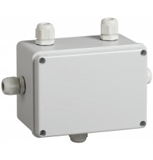 Коробка распределительная КМ41331 для о/п 150х110х85 мм IP55 (RAL7035, гермовводы PG11 5 шт)  UKO10-150-110-085-K51-55  IEK