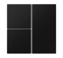 Набор накладок 3 группы для модулей F40; термопласт; черный матовый LS403TSASWM Jung