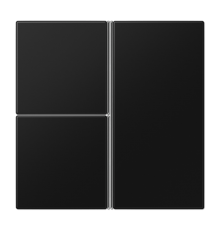 Набор накладок 3 группы для модулей F40; термопласт; черный матовый LS403TSASWM Jung