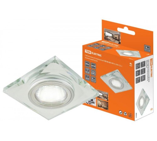 Светильник точечный встраиваемый под лампу СВ 03-02 MR16 50Вт G5.3 зеркальный/хром  SQ0359-0046  TDM