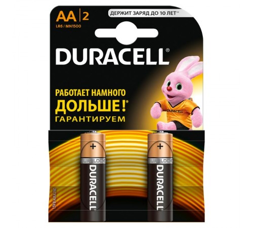 Элемент питания Duracell LR6-2BL BASIC  Б0026814  Duracell