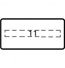 Шильдик MA6-1036 с текстом Close  1SFA611930R1036  ABB