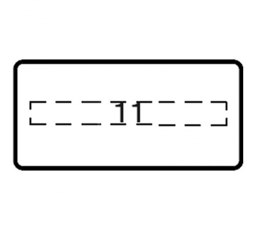 Шильдик MA6-1045 с текстом Stop  1SFA611930R1045  ABB