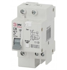 Выключатель автоматический дифференциального тока АД-12 (AC) C20 30mA 6кА 1P+N - SIMPLE-mod-30 ЭРА S  Б0039288  ЭРА