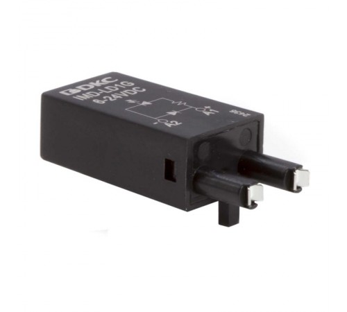 Модуль индикации и защиты, LED зеленый+диод (A1+), 6-24V DC  IMD-LD1G  DKC