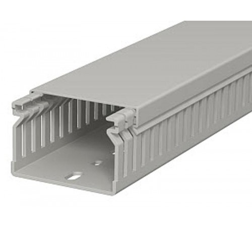 Распределительный кабельный канал LK4 40x60x2000 мм (ПВХ,серый) (LK4 40060)  6178014  OBO Bettermann