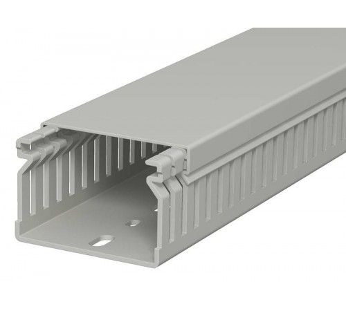Распределительный кабельный канал LK4 40x60x2000 мм (ПВХ,серый) (LK4 40060)  6178014  OBO Bettermann