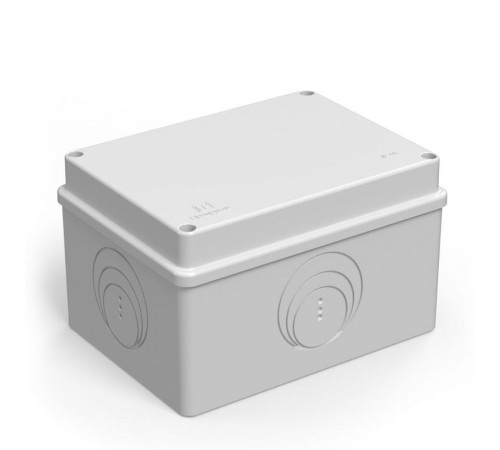 Коробка распределительная 40-0351 для о/п безгалогенная (HF) 150х110х90 подъездная (27шт/уп) IP55  40-0351  Промрукав