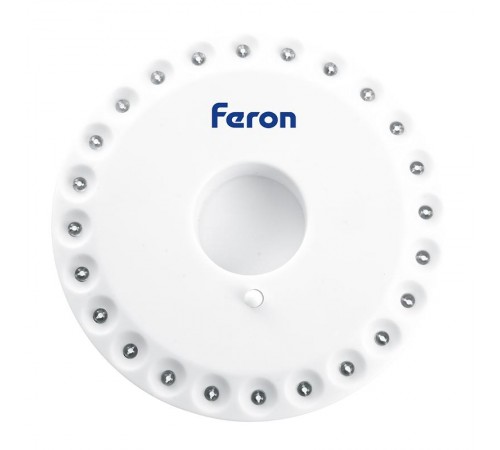 Фонарь светодиодный переносной, работающий от батареек типа AA, с карабином, TH2501  41684  FERON