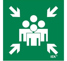 Этикетка самокл. 150х150мм "Место сбора"   LPC10-1-15-15-MSTS  IEK