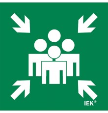 Этикетка самокл. 150х150мм "Место сбора"   LPC10-1-15-15-MSTS  IEK