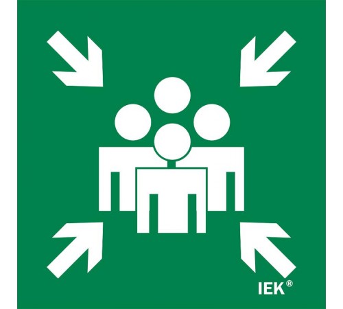 Этикетка самокл. 150х150мм "Место сбора"   LPC10-1-15-15-MSTS  IEK