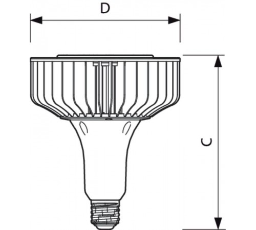 Лампа светодиодная промышленная LED HPI 110-88W E40 840 60  929001356802  PHILIPS