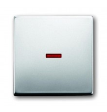 Клавиша для механизма 1-клавишного выключателя/переключателя/кнопки с красной линзой, серия pur/сталь  1751-0-2957   2CKA001751A2957  ABB