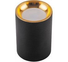 Светильник спот накладной под лампу ML175 MR16 35W, 220V, GU10, черный, золото  32633  FERON