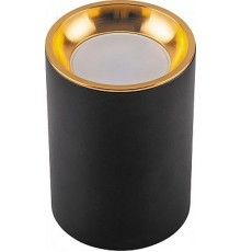 Светильник спот накладной под лампу ML175 MR16 35W, 220V, GU10, черный, золото  32633  FERON