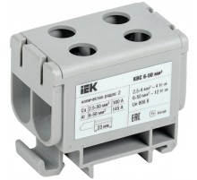 Клемма вводная силовая КВС 6-50 кв.мм. 2-рядная серая IEK  YZN13-050-K03  IEK