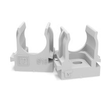 Крепеж-клипса для труб для монтажного пистолета серая в п/э д16 (100шт/1100шт уп/кор)  PR13.0119  Промрукав