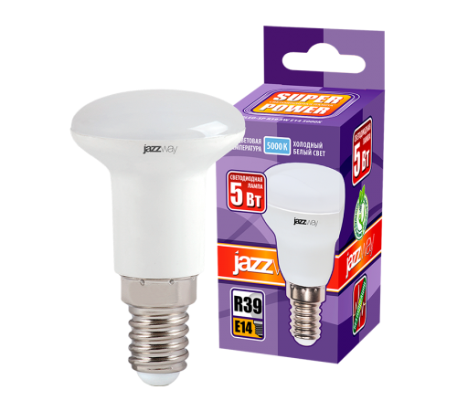 Лампа светодиодная LED 5Вт E14 220В 5000К PLED- SP R39 отражатель (рефлектор)  1033598  Jazzway