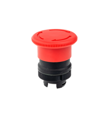 Головка грибовидная возврат поворотом, красный, O40 мм, пласт. MTB2-ES54  43234  ОВЕН
