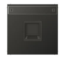 Плата (фиксация защёлкиванием) с полем для надписи для одного модуля; металл; антрацит  AL1969-15NAWEAN  Jung