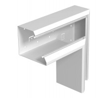 Плоский угол кабельного канала Rapid 80 133x110 мм (сталь,белый) (GEK-SAFF133110P)  6282730  OBO Bettermann