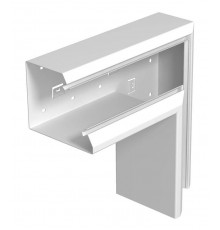 Плоский угол кабельного канала Rapid 80 133x110 мм (сталь,белый) (GEK-SAFF133110P)  6282730  OBO Bettermann