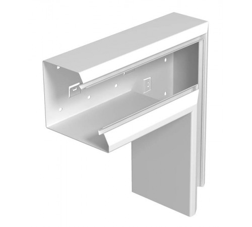 Плоский угол кабельного канала Rapid 80 133x110 мм (сталь,белый) (GEK-SAFF133110P)  6282730  OBO Bettermann