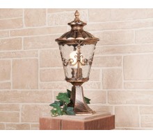 Светильник садово-парковый GLYF-8046S Diadema S черное золото  a028002  Elektrostandard