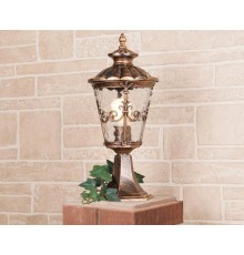 Светильник садово-парковый GLYF-8046S Diadema S черное золото  a028002  Elektrostandard