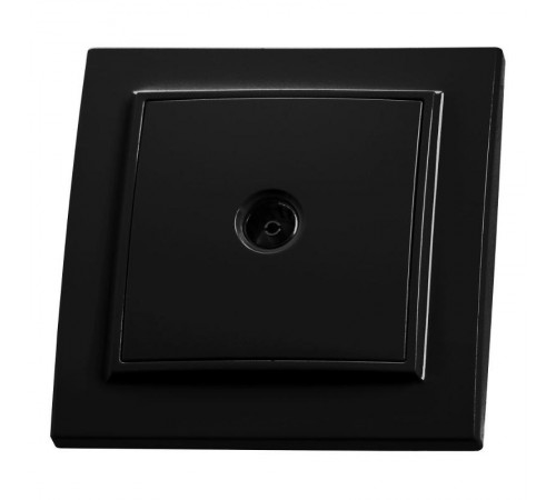 Розетка телевизионная 1-местная, серия Эрна, PST00-9008-03, черный  39476  STEKKER