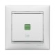 Valena Белый Выключатель кнопочный 1-клавишный с символом "звонок"  774216  Legrand