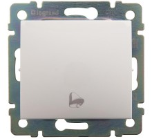 Valena Белый Выключатель кнопочный 1-клавишный с символом "звонок"  774216  Legrand