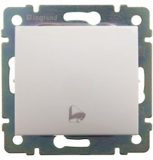 Valena Белый Выключатель кнопочный 1-клавишный с символом "звонок"  774216  Legrand