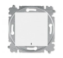 ABB Levit Белый / белый Выключатель 1-кл. с подсветкой  3559H-A01446 03W  2CHH590146A6003  ABB