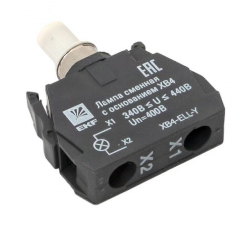 Лампа сменная c основанием XB4 желтая 400В EKF PROxima    XB4-ELL-Y   EKF 