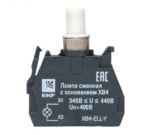 Лампа сменная c основанием XB4 желтая 400В EKF PROxima    XB4-ELL-Y   EKF 