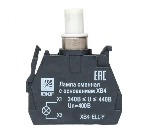Лампа сменная c основанием XB4 желтая 400В EKF PROxima    XB4-ELL-Y   EKF 