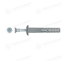 Дюбель- гвоздь 6х40 гриб. (полипропилен) 300 шт - пакет ( 1,058 кг)  125574  Tech-KREP