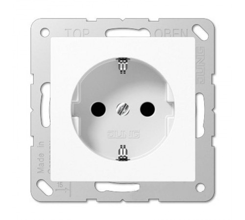 Розетка SCHUKO® с защитой от детей; термопласт; белый  EP1420KIWW  Jung